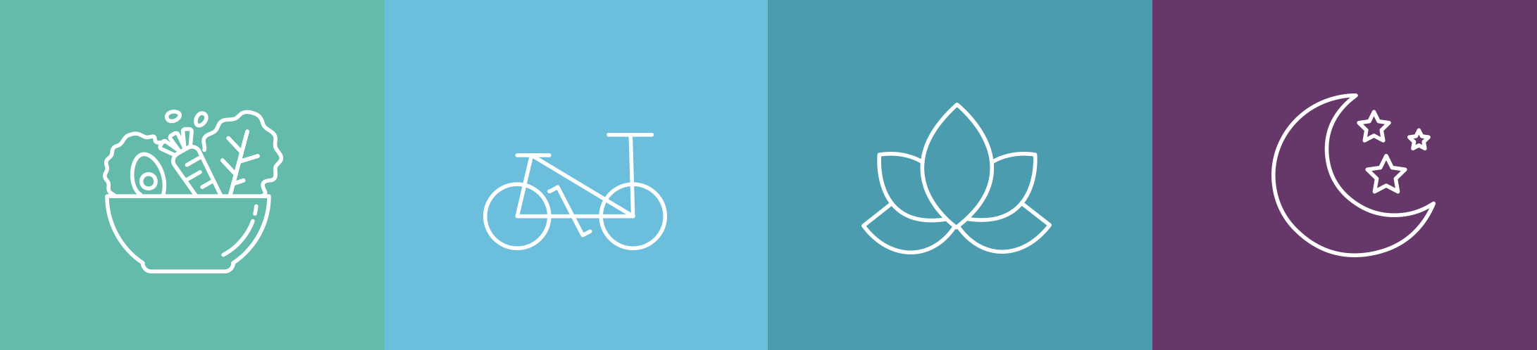 4 pillars of health: nutrition, exercise, stress, and sleep